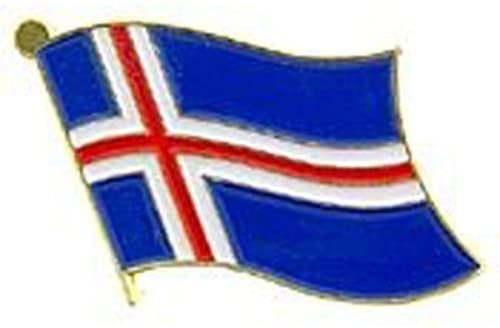ICELAND World National Flag Lapel Pin - Enamel Pin for Backpack Tie Shirt Trading Button Pinback