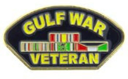 GULF WAR VETERAN Retired Military Lapel Pin - Enamel Pin for Backpack Tie Shirt Trading Button Pinback Craft Supply