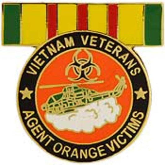 VIETNAM VETERANS Agent Orange Victims Military Lapel Pin - Enamel Pin for Backpack Tie Shirt Trading Button Pinback