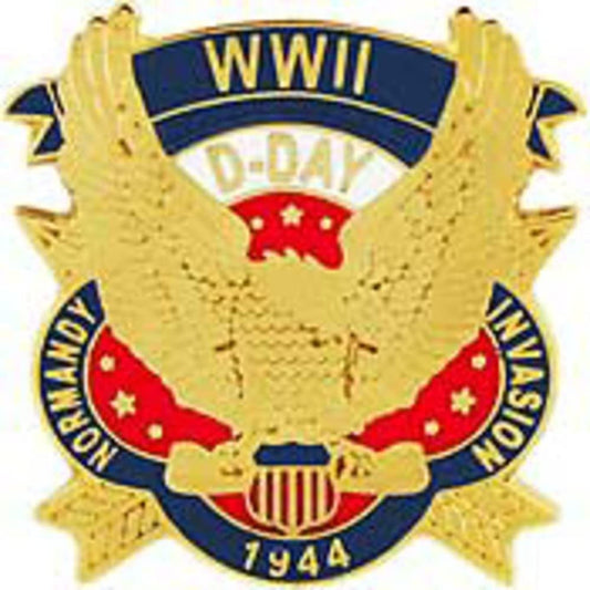 WWII Normandy Invasion D-Day 1944 Military Lapel Pin - Enamel Pin for Backpack Tie Shirt Trading Button Pinback