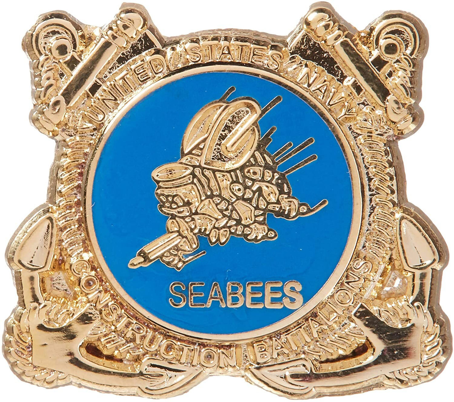 US NAVY Seabees Construction Military Lapel Pin - Enamel Pin for Backpack Tie Shirt Trading Button Pinback