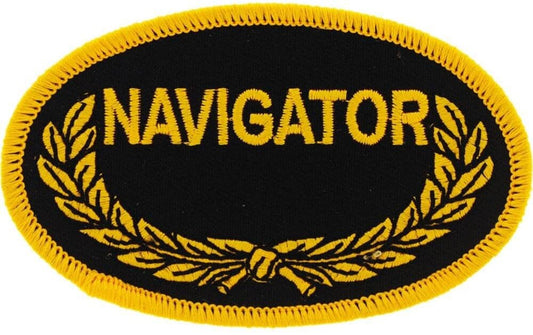 US NAVY Navigator Oak Leaves Embroidered Patch Applique - USN Seals United States Military