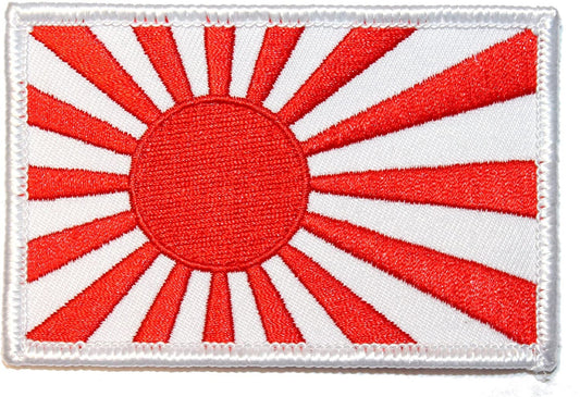 JAPAN RISING SUN Flag Logo Japanese Military Embroidered Patch Applique Craft Supply