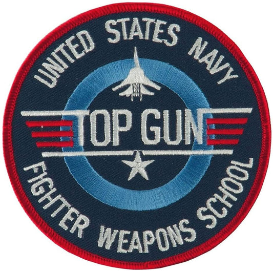 US NAVY Top Gun Fighter Weapons School Movie Embroidered Patch Applique - USN Seals United States Military
