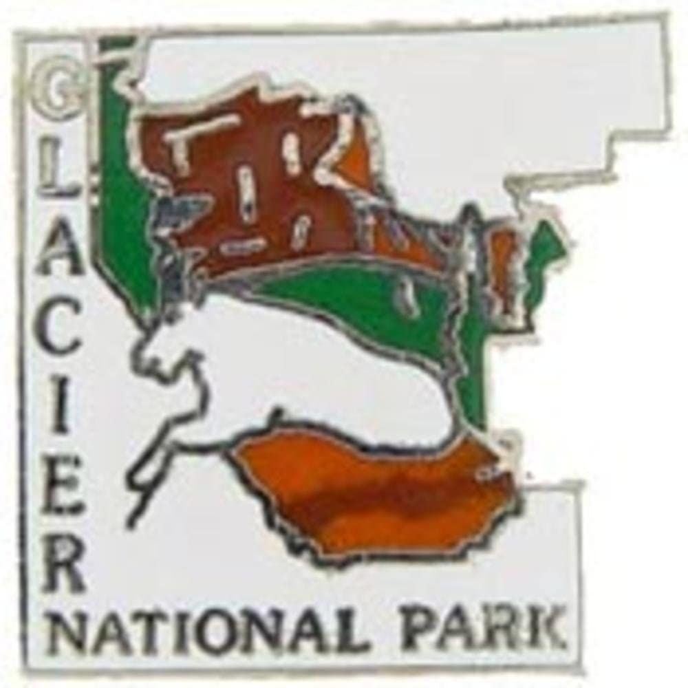 GLACIER National Park Lapel Pin - Enamel Pin for Backpack Tie Shirt Trading Button Pinback Craft Supply