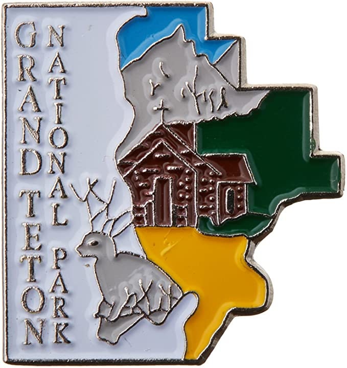 GRAND TETON National Park Lapel Pin - Enamel Pin for Backpack Tie Shirt Trading Button Pinback