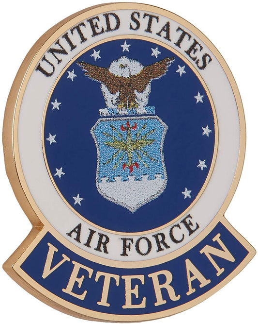 US AIR FORCE Veteran Military Lapel Pin - Enamel Pin for Backpack Tie Shirt Trading Button Pinback Craft Supply