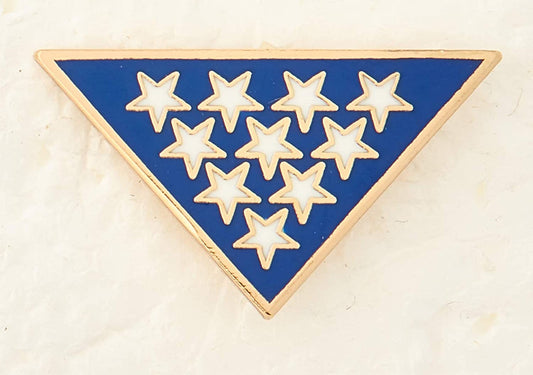 MEMORIAL FLAG FOLDED Military Lapel Pin - Enamel Pin for Backpack Tie Shirt Trading Button Pinback