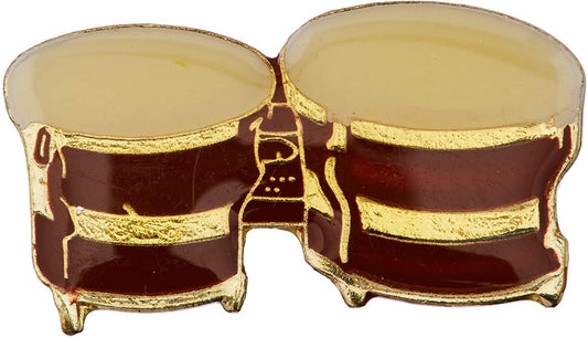 DRUM BONGOS Music Lapel Pin - Enamel Pin for Backpack Tie Shirt Trading Button Pinback Craft Supply
