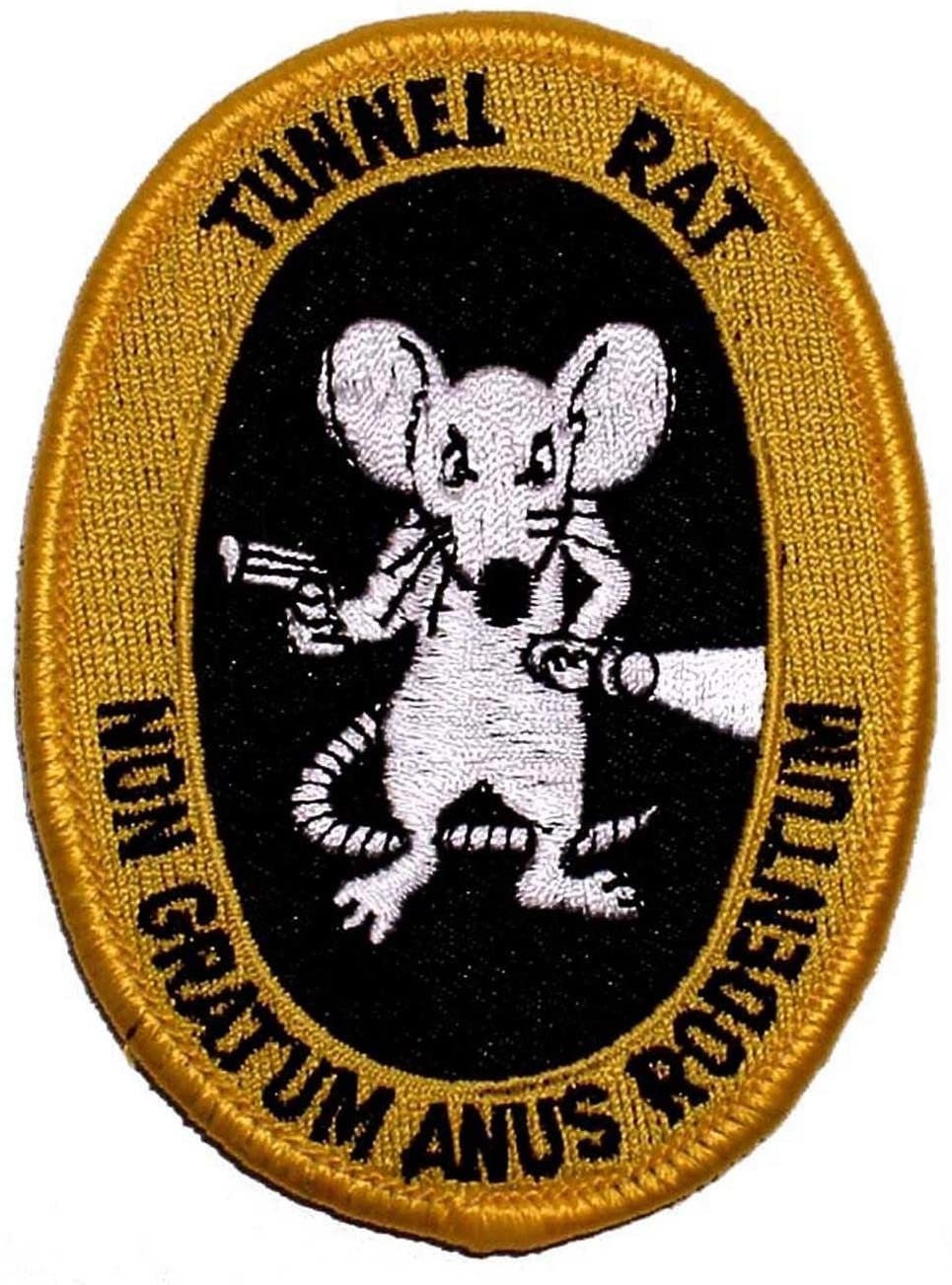 TUNNEL RAT Vietnam War Veteran Military Embroidered Patch Applique Craft Supply