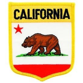 CALIFORNIA State Shield Embroidered Patch Applique - USA United States of America Patch Craft Supply