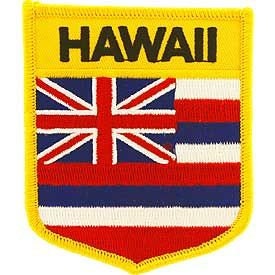 HAWAII State Shield Embroidered Patch Applique - USA United States of America Patch Craft Supply