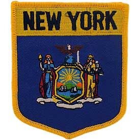 NEW YORK State Shield Embroidered Patch Applique - USA United States of America Patch Craft Supply
