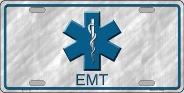 EMT PARAMEDIC Metal License Plate Sign Novelty Vanity - Medic Ambulance First Responder EMS Craft Supply