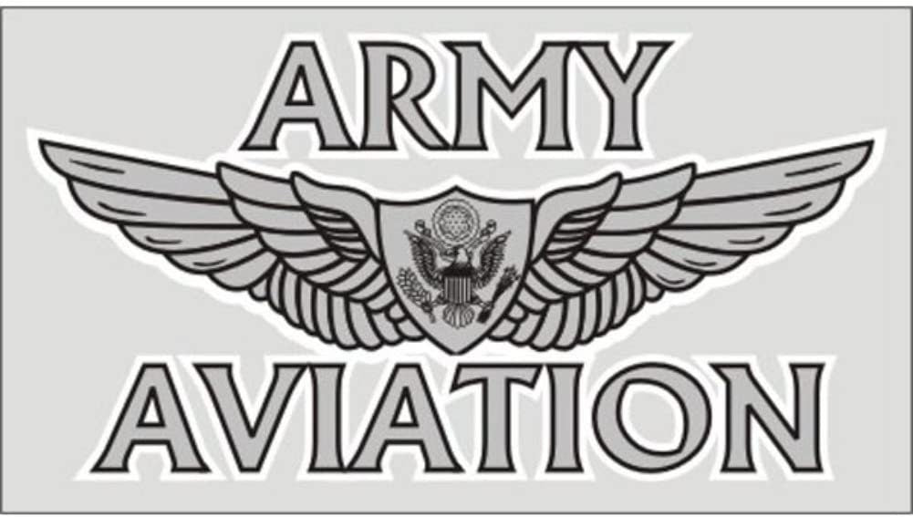 U.S. ARMY AVIATION With Aircrew Wing Clear Decal Sticker - United States Army Clear Decal For Car Truck Window Vehicle Military