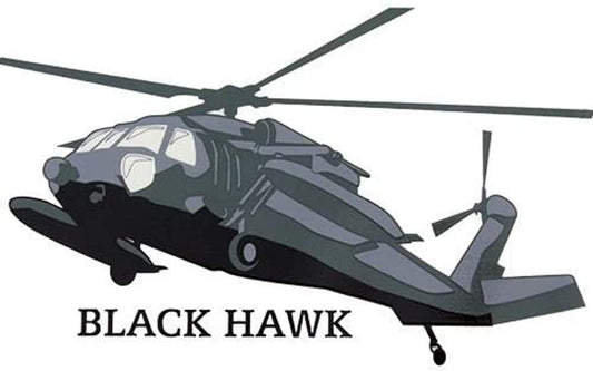 U.S. ARMY BLACK HAWK Helicopter Clear Decal Sticker - United States Army Clear Decal For Car Truck Window Vehicle Military Craft Supply