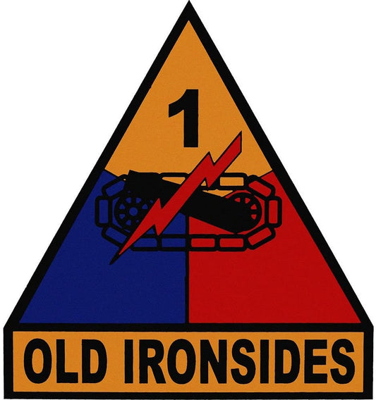 U.S. ARMY 1st Armored Division Vinyl Decal Sticker - Old Ironsides United States ARMY Military For Car Truck Window Craft Supply