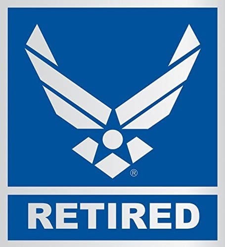 U.S. AIR FORCE Retired Vinyl Decal Sticker - United States Air Force Logo USAF Military For Car Truck Window Craft Supply
