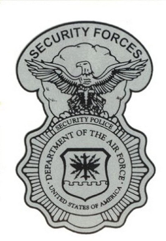 AIR FORCE Security Forces Clear Decal Sticker - USAF Security Forces Shield Police Clear Decal For Car Truck Window Vehicle Military