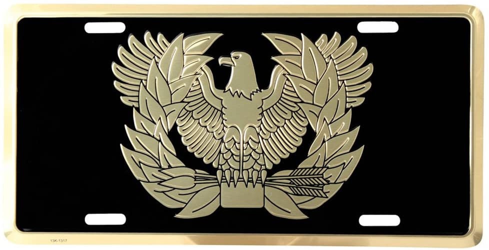 U.S. ARMY Warrant Officer Metal License Plate - Military Vet Veteran - United States Army Warrant Officer Craft Supply
