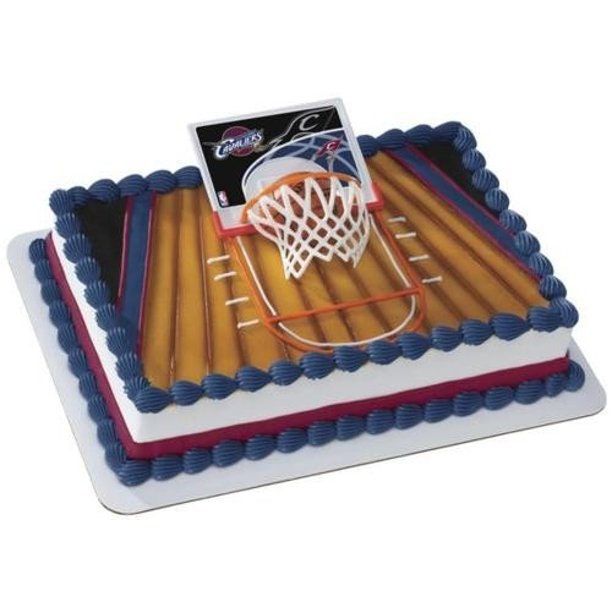 CLEVELAND CAVALIERS Cake Topper NBA Birthday Slam Dunk Team Cake Decoration Decoset Craft Supply