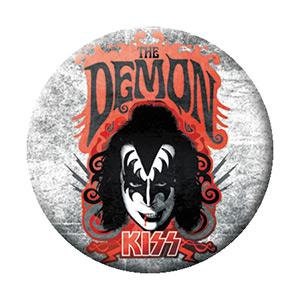 KISS The Demon Pinback Button Badge - Rock Band Logo - Round 1.25" Button Craft Supply
