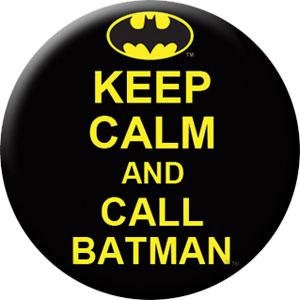 BATMAN Keep Calm Call Batman Pinback Button Badge - DC Comics - Round 1.25" Button Craft Supply
