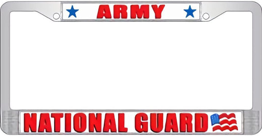 U.S. ARMY National Guard Metal License Plate Frame - United States ARMY Combat Infantry