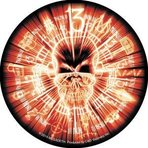 MEGADETH Skull Round Rock Sticker Decal - Rock Band