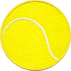 TENNIS BALL Patch - Embroidered Patch Applique - Sports Tennis Racket Ball Kids Craft Supply