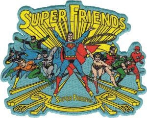 SUPER FRIENDS Embroidered Patch - DC Comics Superman Batman Wonder Woman - Embroidered Patch Applique