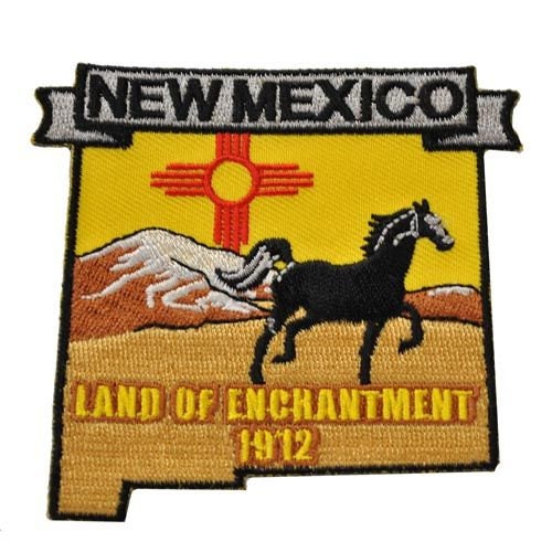 NEW MEXICO State Map Embroidered Patch Applique - USA United States of America Patch Craft Supply
