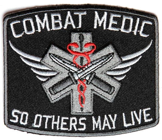 COMBAT MEDIC Patch - So Others May Live Paramedic Military Infantry Embroidered Patch
