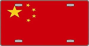 CHINA FLAG Metal License Plate Sign Novelty Vanity Chinese