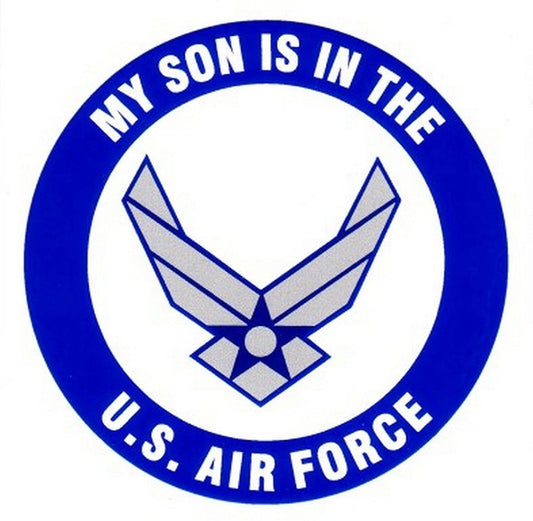 My Son is in the U.S. AIR FORCE Clear Decal Sticker - United States Air Force Clear Decal For Car Truck Window Vehicle Military