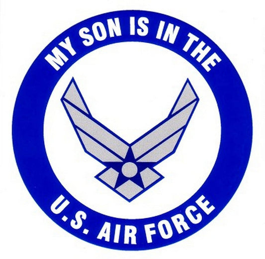 My Son is in the U.S. AIR FORCE Clear Decal Sticker - United States Air Force Clear Decal For Car Truck Window Vehicle Military Craft Supply