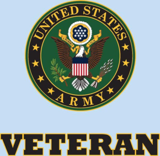 U.S. ARMY Veteran Seal Clear Decal Sticker - United States Army Clear Decal For Car Truck Window Vehicle Military Craft Supply