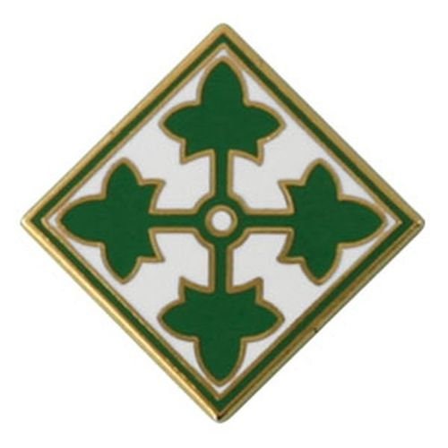 U.S. ARMY 4th Infantry Division Lapel Pin - Brigade Combat Fourth Infantry Enamel Pin for Backpack Tie Shirt Trading Button Pinback