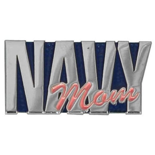 NAVY MOM Lapel Pin - United States Navy USN Mom Military Enamel Pin for Backpack Tie Shirt Trading Button Pinback Craft Supply