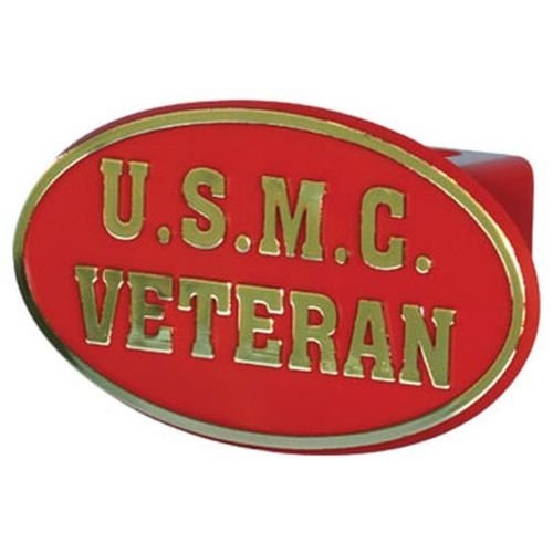 U.S.M.C VETERAN Hitch Cover - Tow Trailer Hitch Cover Plug Truck Receiver - United States Marines Veteran USMC Craft Supply