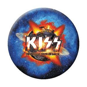 KISS Band Hottest Show On Earth Pinback Button Badge - Rock Band Logo - Round 1.25" Button