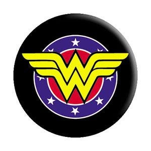 WONDER WOMAN Shield Logo Pinback Button Badge - DC Comics - Round 1.25" Button Craft Supply