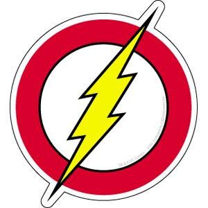 FLASH Lightning Logo Sticker Decal - DC Comics Craft Supply