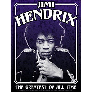 JIMI HENDRIX Greatest Of All Time GOAT Sticker Decal - Rock Band Craft Supply