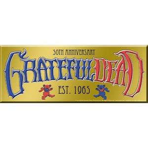 GRATEFUL DEAD 50th Anniversary Logo Rock Sticker Decal - Rock Band