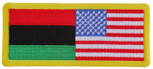 African American Flag Patch - Embroidered Patch Country Flags Appliqué Craft Supply