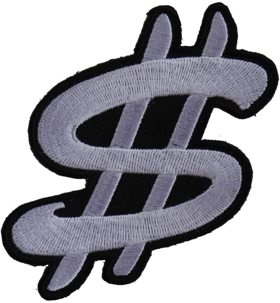 DOLLAR SIGN Patch - Money Cash Embroidered Patch Appliqué Craft Supply
