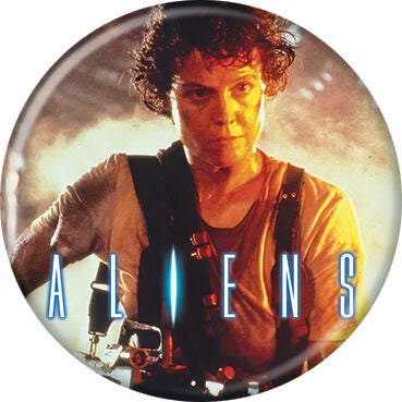 ALIEN Ripley Pinback Button Badge - Classic Horror Movie! Sigourney Weaver - Round 1.25" Button Craft Supply
