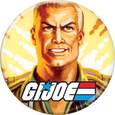 GI JOE Duke Pinback Button Badge - Classic TV Cartoon Series All American Hero! - Round 1.25" Button Craft Supply