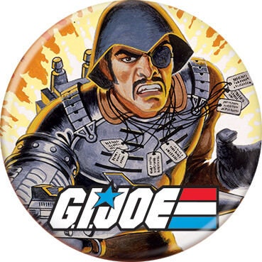 GI JOE Major Bludd Pinback Button Badge - Classic TV Cartoon Series All American Hero! - Round 1.25" Button Craft Supply